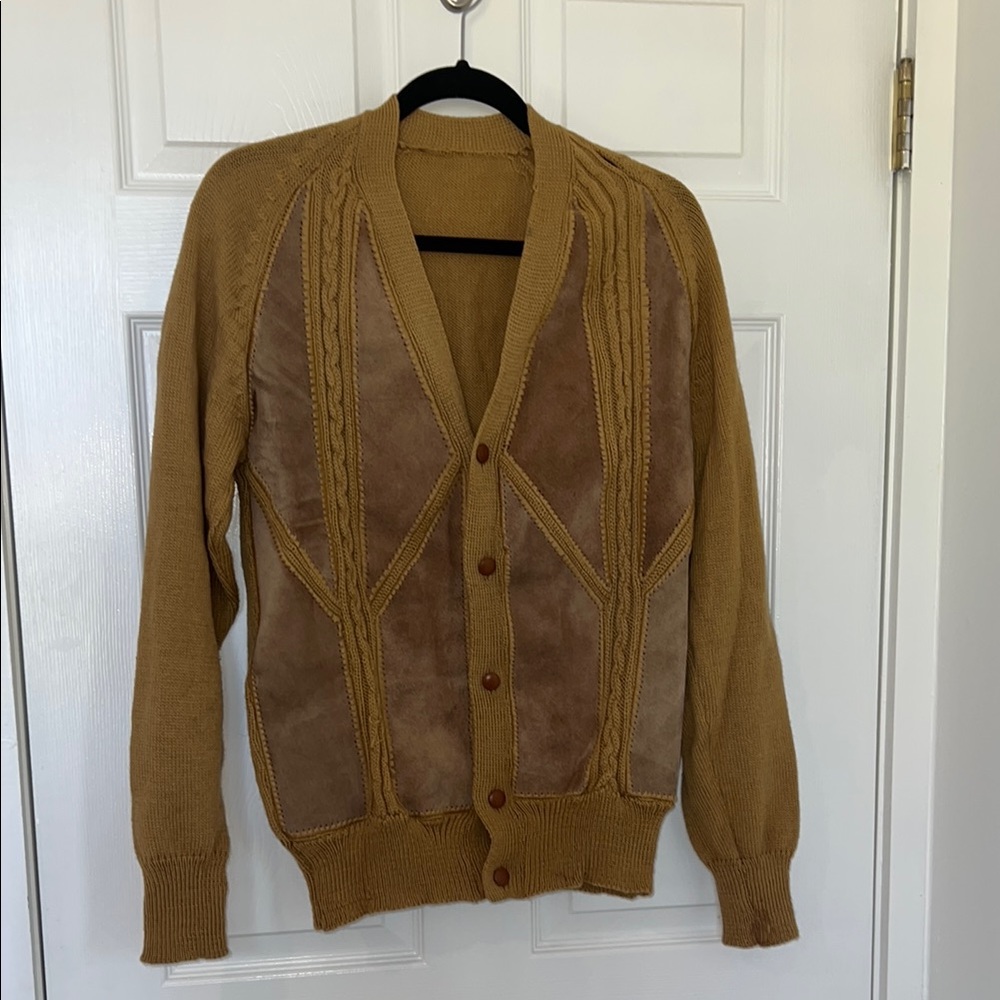 Men's Vintage Wool Cardigan Sweater